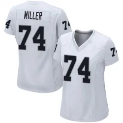 Women's Kolton Miller Las Vegas Raiders No.74 Game Jersey - White