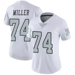Women's Kolton Miller Las Vegas Raiders No.74 Limited Color Rush Jersey - White