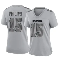 Women's Kyle Philips Las Vegas Raiders No.15 Game Atmosphere Fashion Jersey - Gray