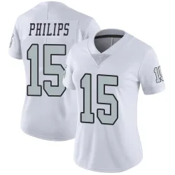 Women's Kyle Philips Las Vegas Raiders No.15 Limited Color Rush Jersey - White
