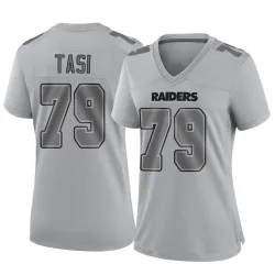 Women's Laki Tasi Las Vegas Raiders No.79 Game Atmosphere Fashion Jersey - Gray
