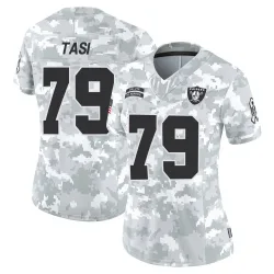 Women's Laki Tasi Las Vegas Raiders No.79 Limited 2024 Salute to Service Jersey - Arctic Camo