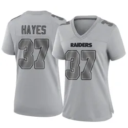 Women's Lester Hayes Las Vegas Raiders No.37 Game Atmosphere Fashion Jersey - Gray