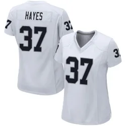 Women's Lester Hayes Las Vegas Raiders No.37 Game Jersey - White