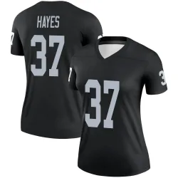 Women's Lester Hayes Las Vegas Raiders No.37 Legend Jersey - Black