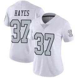 Women's Lester Hayes Las Vegas Raiders No.37 Limited Color Rush Jersey - White
