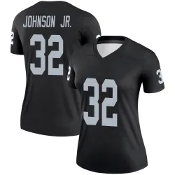 Women's Lonnie Johnson Jr. Las Vegas Raiders No.32 Legend Jersey - Black