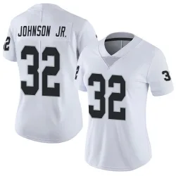 Women's Lonnie Johnson Jr. Las Vegas Raiders No.32 Limited Vapor Untouchable Jersey - White