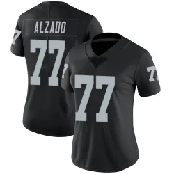 Women's Lyle Alzado Las Vegas Raiders No.77 Limited Team Color Vapor Untouchable Jersey - Black