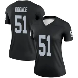 Women's Malcolm Koonce Las Vegas Raiders No.51 Legend Jersey - Black