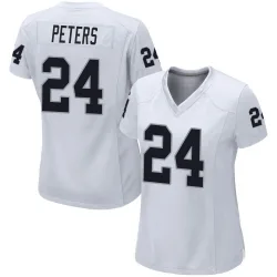 Women's Marcus Peters Las Vegas Raiders No.24 Game Jersey - White