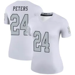 Women's Marcus Peters Las Vegas Raiders No.24 Legend Color Rush Jersey - White