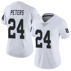 Women's Marcus Peters Las Vegas Raiders No.24 Limited Vapor Untouchable Jersey - White