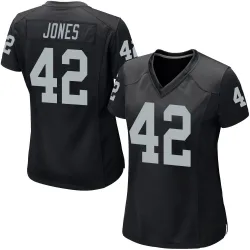 Women's Matt Jones Las Vegas Raiders No.42 Game Team Color Jersey - Black