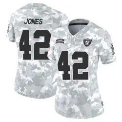 Women's Matt Jones Las Vegas Raiders No.42 Limited 2024 Salute to Service Jersey - Arctic Camo
