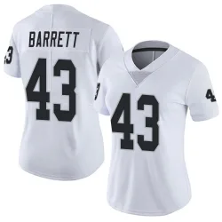 Women's Michael Barrett Las Vegas Raiders No.43 Limited Vapor Untouchable Jersey - White