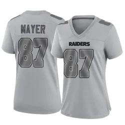 Women's Michael Mayer Las Vegas Raiders No.87 Game Atmosphere Fashion Jersey - Gray