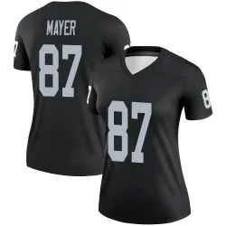 Women's Michael Mayer Las Vegas Raiders No.87 Legend Jersey - Black