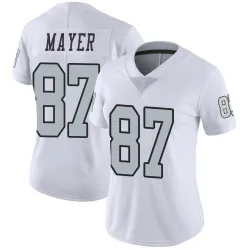Women's Michael Mayer Las Vegas Raiders No.87 Limited Color Rush Jersey - White