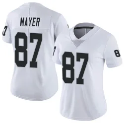 Women's Michael Mayer Las Vegas Raiders No.87 Limited Vapor Untouchable Jersey - White