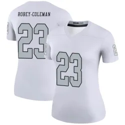Women's Nickell Robey-Coleman Las Vegas Raiders No.23 Legend Color Rush Jersey - White