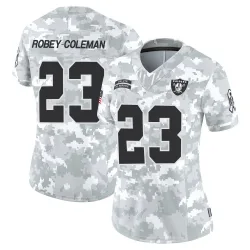Women's Nickell Robey-Coleman Las Vegas Raiders No.23 Limited 2024 Salute to Service Jersey - Arctic Camo
