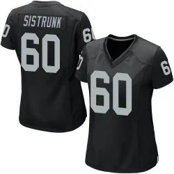 Women's Otis Sistrunk Las Vegas Raiders No.60 Game Team Color Jersey - Black