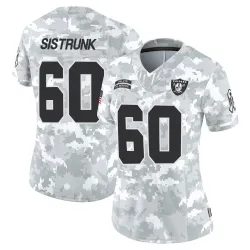 Women's Otis Sistrunk Las Vegas Raiders No.60 Limited 2024 Salute to Service Jersey - Arctic Camo