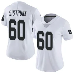 Women's Otis Sistrunk Las Vegas Raiders No.60 Limited Vapor Untouchable Jersey - White