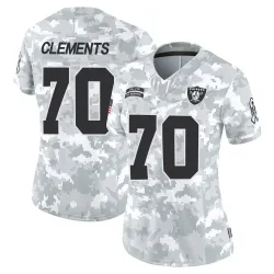 Women's Parker Clements Las Vegas Raiders No.70 Limited 2024 Salute to Service Jersey - Arctic Camo
