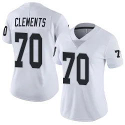 Women's Parker Clements Las Vegas Raiders No.70 Limited Vapor Untouchable Jersey - White