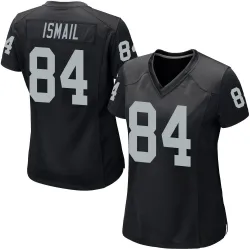 Women's Qadir Ismail Las Vegas Raiders No.84 Game Team Color Jersey - Black