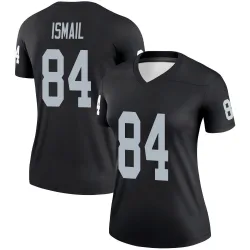 Women's Qadir Ismail Las Vegas Raiders No.84 Legend Jersey - Black