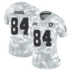 Women's Qadir Ismail Las Vegas Raiders No.84 Limited 2024 Salute to Service Jersey - Arctic Camo