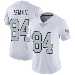 Women's Qadir Ismail Las Vegas Raiders No.84 Limited Color Rush Jersey - White