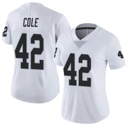 Women's Qwynnterrio Cole Las Vegas Raiders No.42 Limited Vapor Untouchable Jersey - White