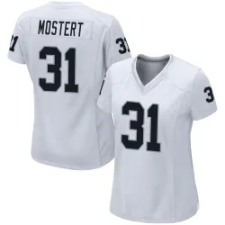 Women's Raheem Mostert Las Vegas Raiders No.31 Game Jersey - White