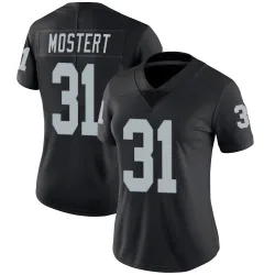 Women's Raheem Mostert Las Vegas Raiders No.31 Limited Team Color Vapor Untouchable Jersey - Black
