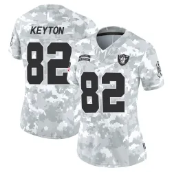 Women's Ramel Keyton Las Vegas Raiders No.82 Limited 2024 Salute to Service Jersey - Arctic Camo