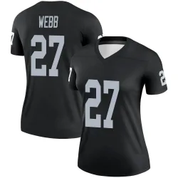 Women's Sam Webb Las Vegas Raiders No.27 Legend Jersey - Black