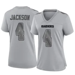 Women's Shedrick Jackson Las Vegas Raiders No.4 Game Atmosphere Fashion Jersey - Gray