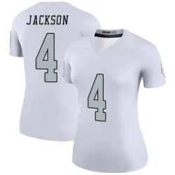 Women's Shedrick Jackson Las Vegas Raiders No.4 Legend Color Rush Jersey - White