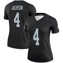 Women's Shedrick Jackson Las Vegas Raiders No.4 Legend Jersey - Black