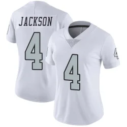 Women's Shedrick Jackson Las Vegas Raiders No.4 Limited Color Rush Jersey - White