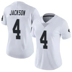 Women's Shedrick Jackson Las Vegas Raiders No.4 Limited Vapor Untouchable Jersey - White
