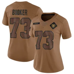 Women's Tank Booker Las Vegas Raiders No.73 Limited 2023 Salute To Service Jersey - Brown