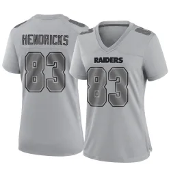 Women's Ted Hendricks Las Vegas Raiders No.83 Game Atmosphere Fashion Jersey - Gray