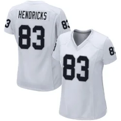 Women's Ted Hendricks Las Vegas Raiders No.83 Game Jersey - White