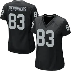 Women's Ted Hendricks Las Vegas Raiders No.83 Game Team Color Jersey - Black