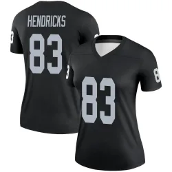 Women's Ted Hendricks Las Vegas Raiders No.83 Legend Jersey - Black